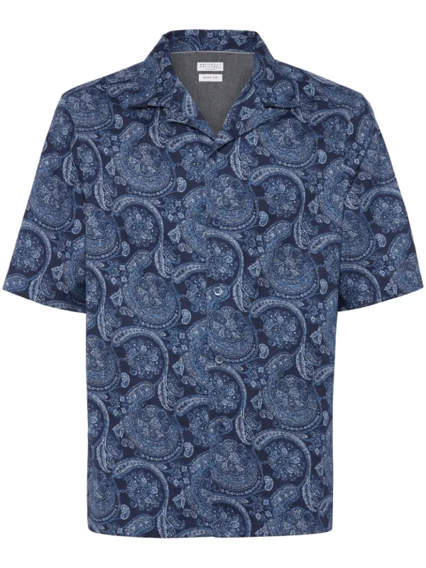 【関税&送料込み】Brunello Cucinelli Printed Cotton Shirt 23159256_53343548_600.jpg