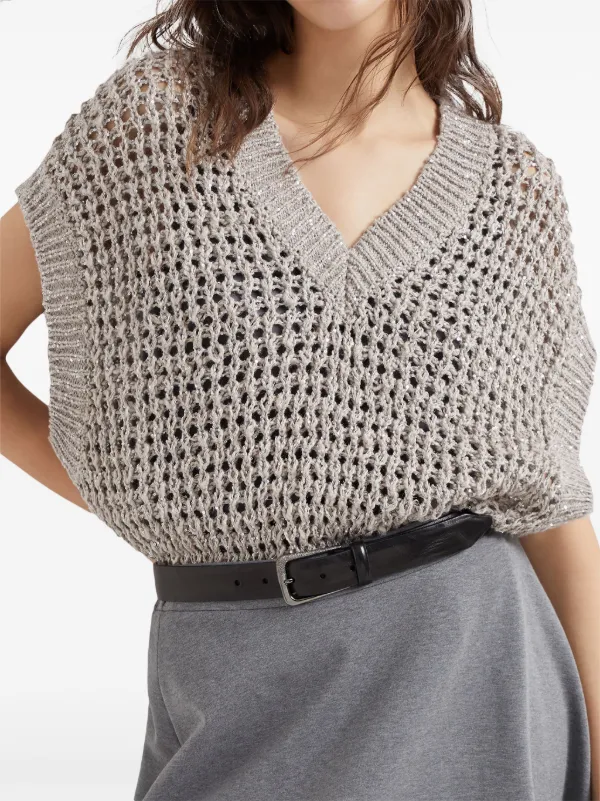 Brunello Cucinelli Vネック ニットベスト - Farfetch