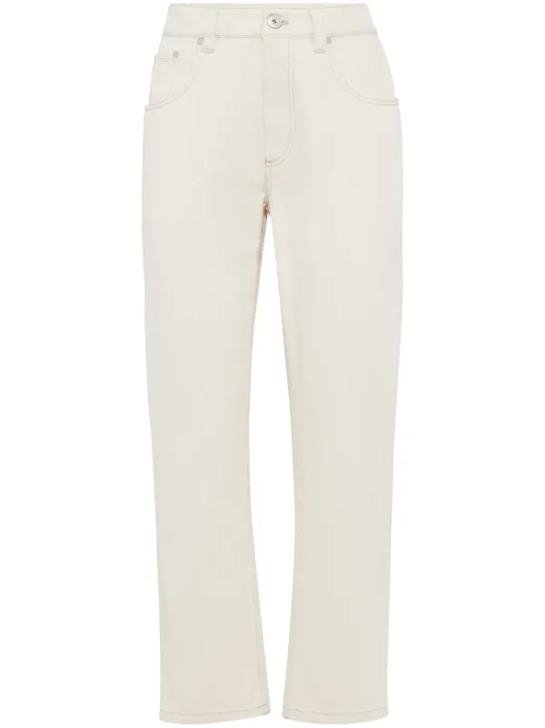BRUNELLO CUCINELLI ホワイト スラックス 27357802_57405690_600.jpg