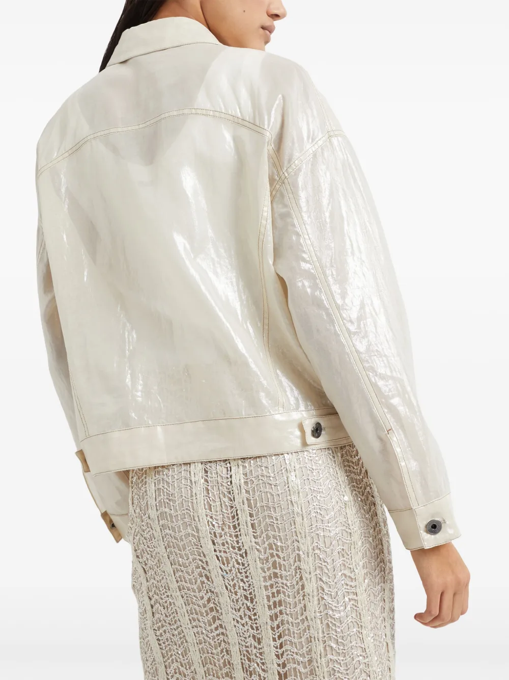 Brunello Cucinelli Denim jack Beige