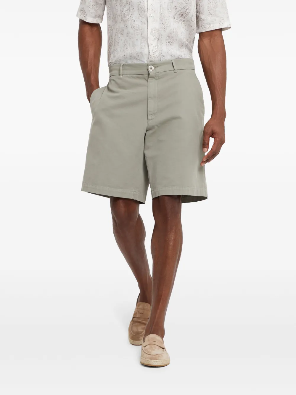 Brunello Cucinelli straight-leg cotton bermuda shorts Men