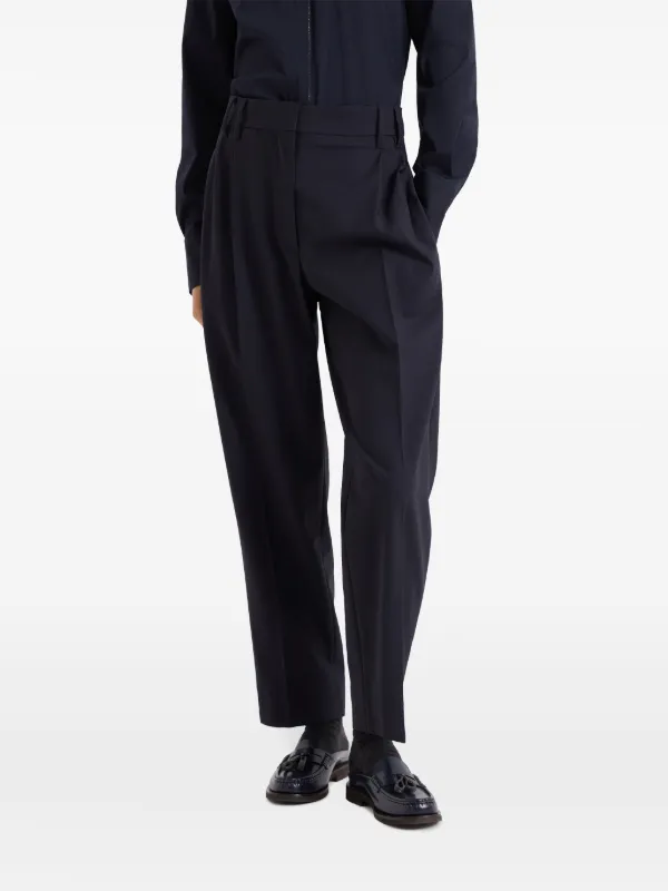 【★カジュアル★】Brunello Cucinelli ☆ テーパードパンツ Brunello Cucinelli テーパードパンツ | ブラウン | FARFETCH JP