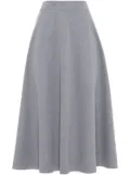 Brunello Cucinelli A-line midi skirt - Grey