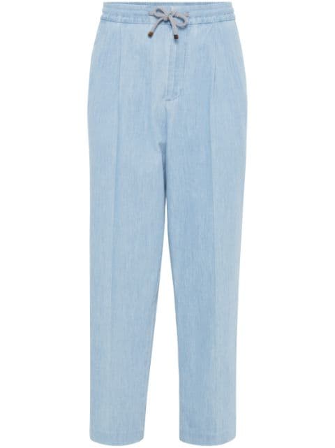 Brunello Cucinelli straight-leg chambray jeans