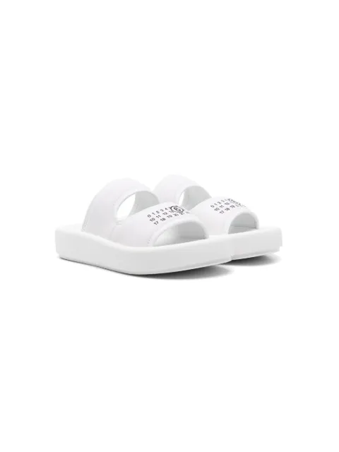 MM6 Maison Margiela Kids numbers-motif slides