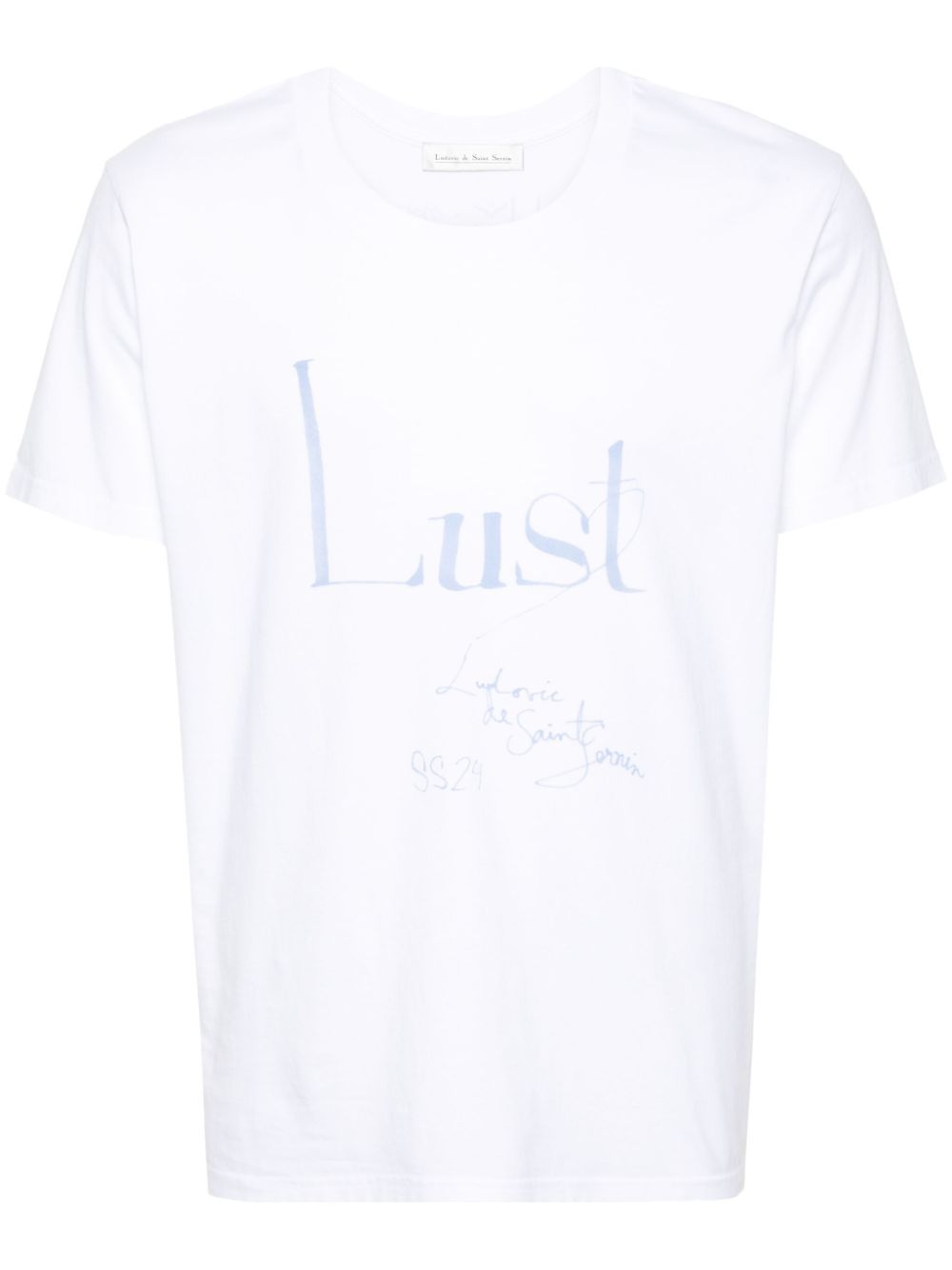 Shop Ludovic De Saint Sernin Logo-print T-shirt In White