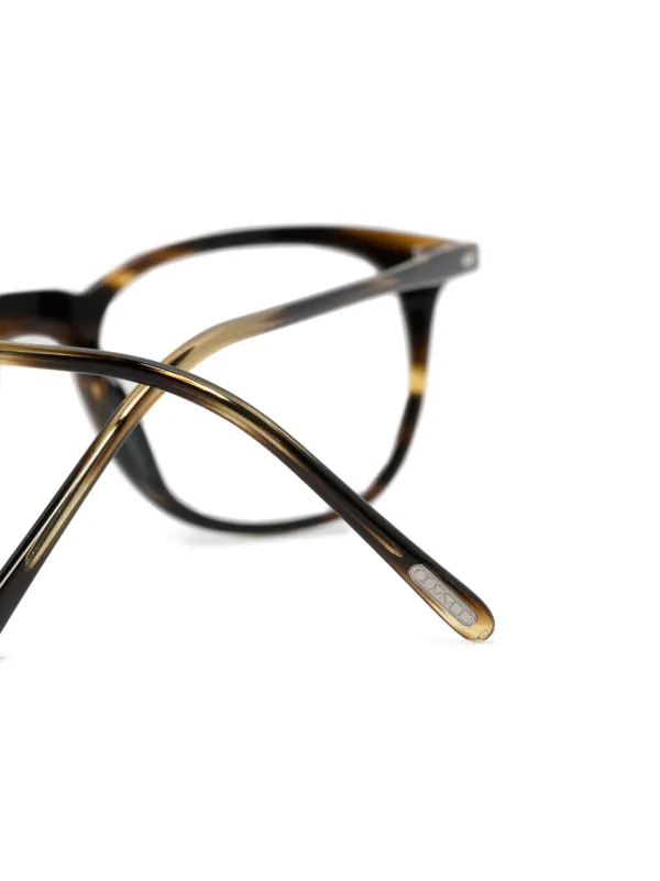 OLIVER PEOPLES メガネ ブラウン系 Oliver Peoples Oliver Josianne スクエア眼鏡フレーム | ブラウン