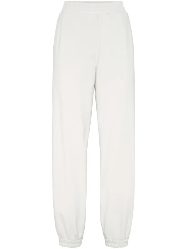 Plain white track pants sale