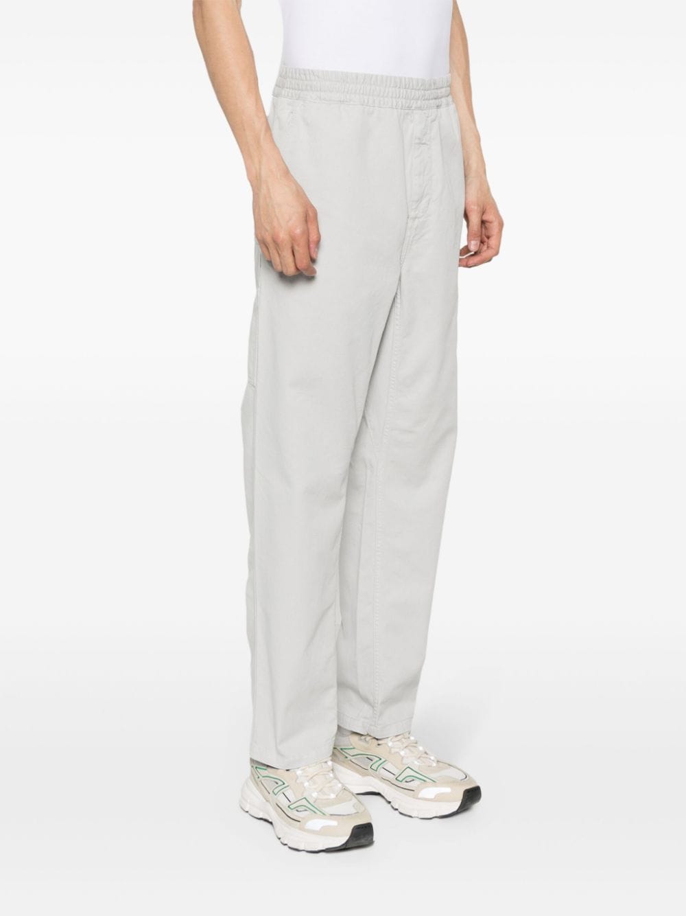 Shop Carhartt Flint Straight-leg Trousers In Grey