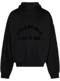 FEAR OF GOD ESSENTIALS logo-print drop-shoulder hoodie - Black