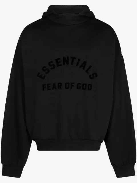 FEAR OF GOD ESSENTIALS logo-print drop-shoulder hoodie