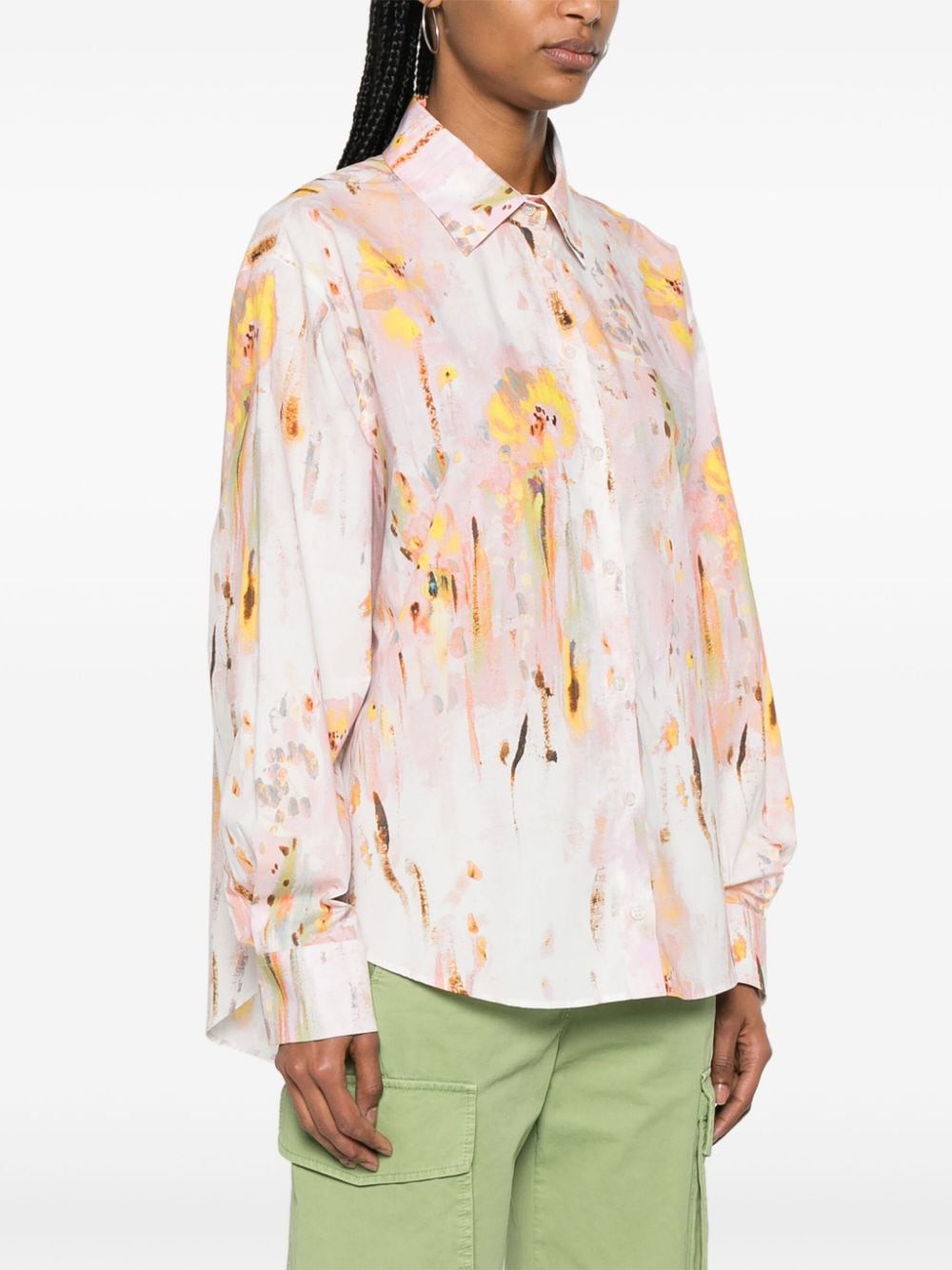 MSGM Blouse met abstract patroon Roze