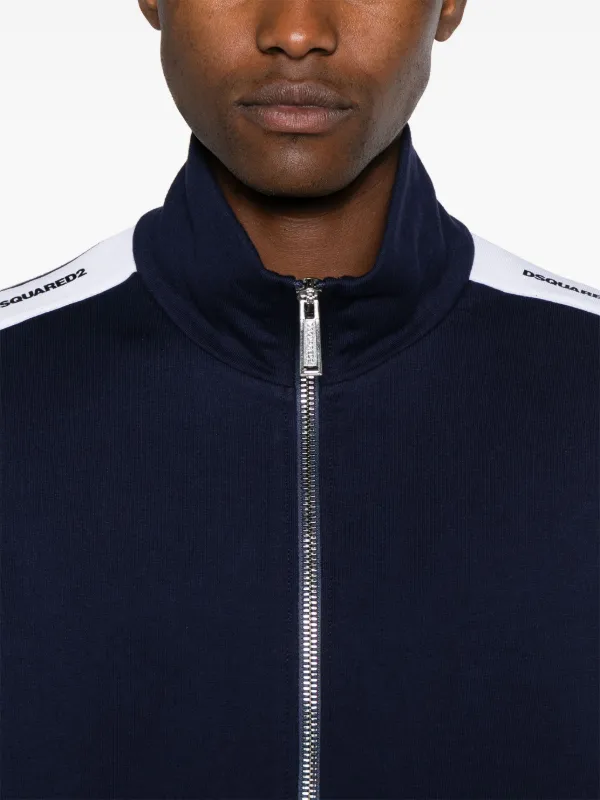 DSQUARED2 Burbs zip-up Sweatshirt | Blue | FARFETCH CA