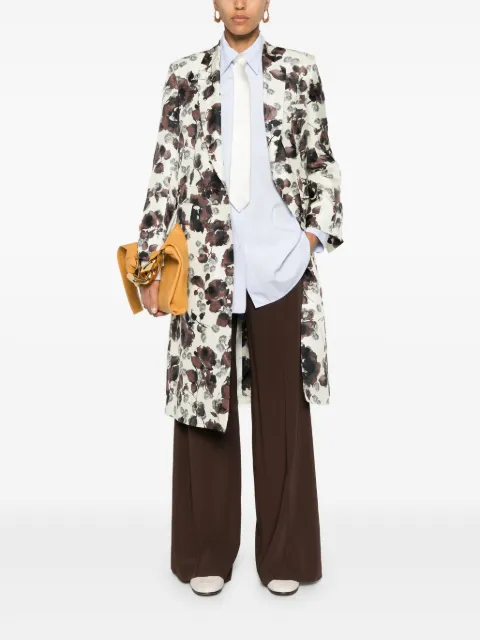 Alberto Biani floral-print silk coat 00869SE3176 - 1