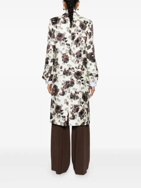 Alberto Biani floral-print silk coat 00869SE3176 - 3