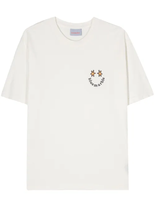 T-shirt en coton à logo brodé - BLUEMARBLE - Modalova