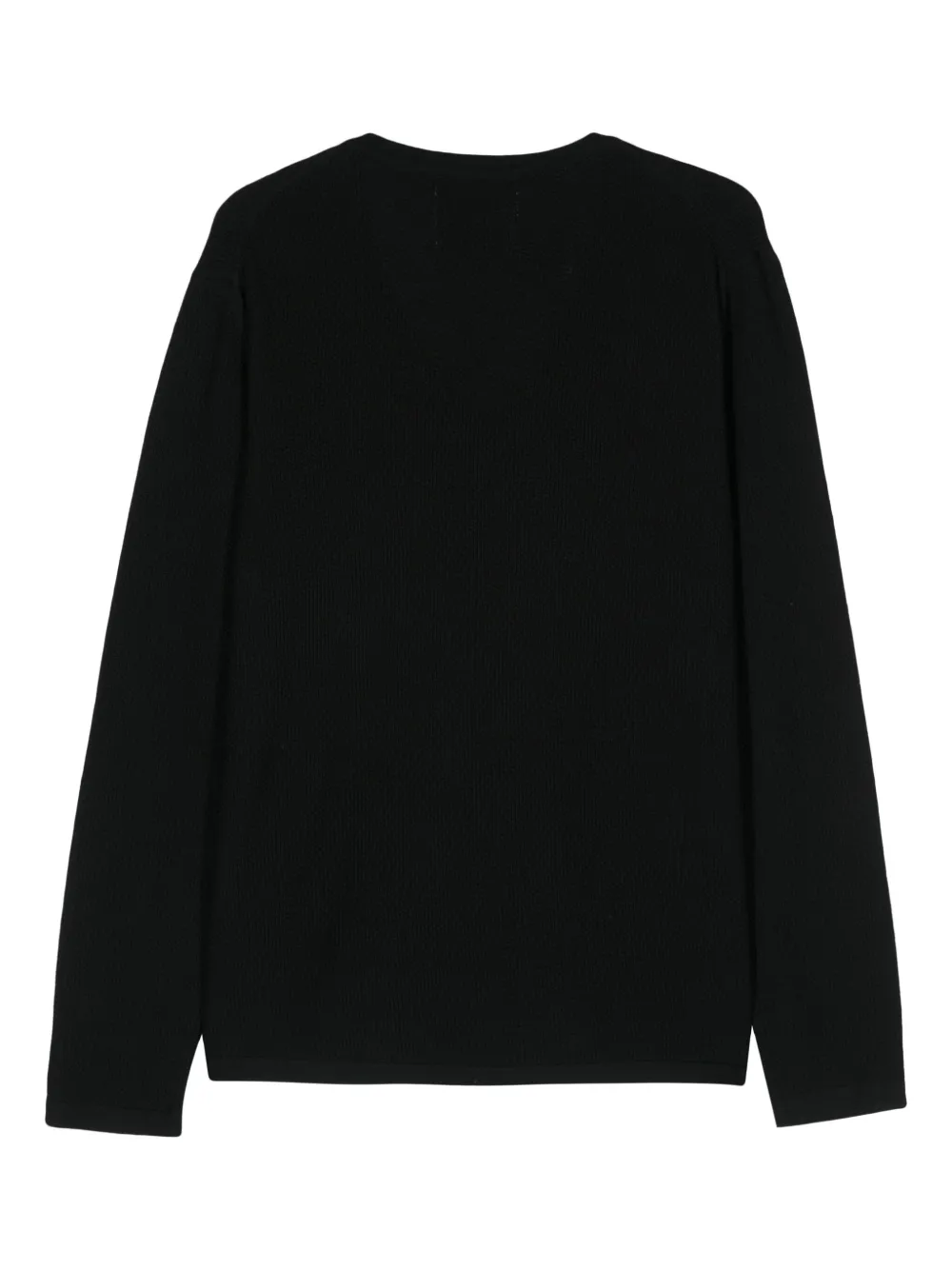 Shop Seven Gauge Virgin Wool Jumper In Black