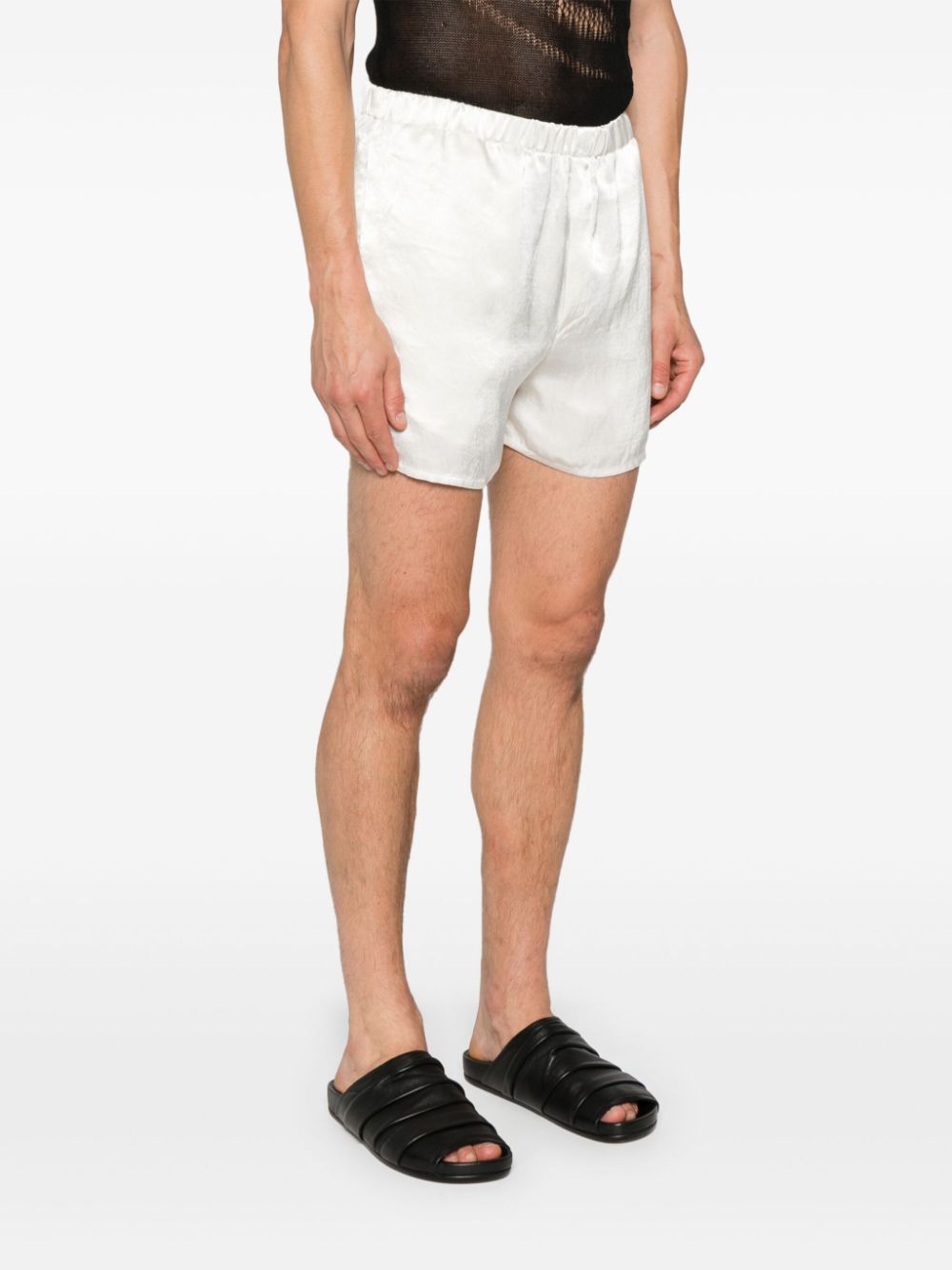 LUDOVIC DE SAINT SERNIN SATIN-FINISH SHORTS 