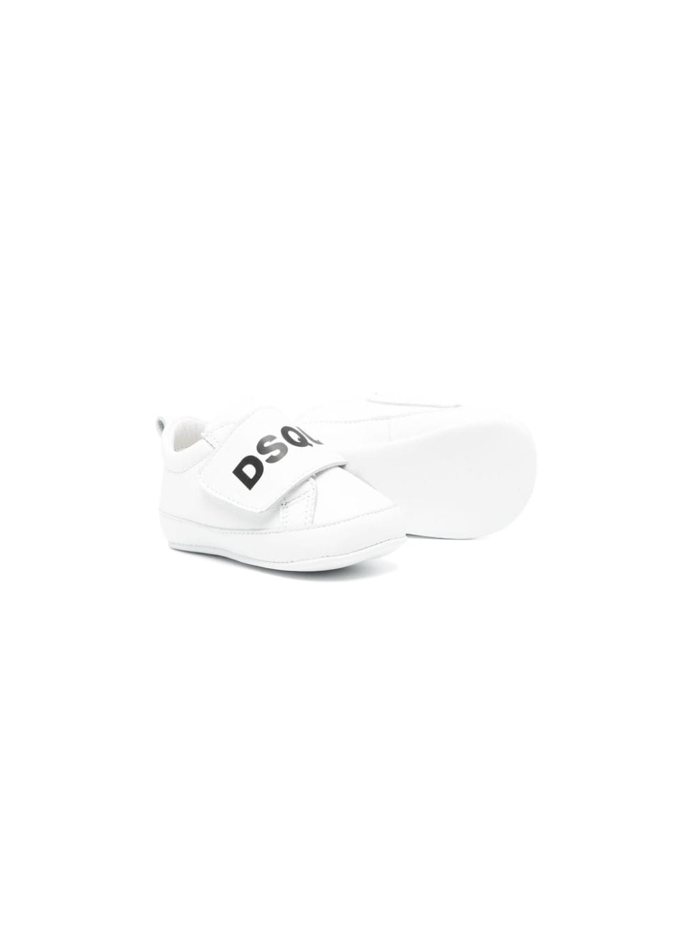 Shop Dsquared2 Logo-print Pre-walkers In White