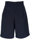 Vince elasticated-waist cotton shorts - Blue