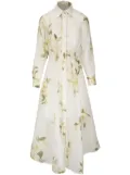ZIMMERMANN Harmony floral-print midi dress - White