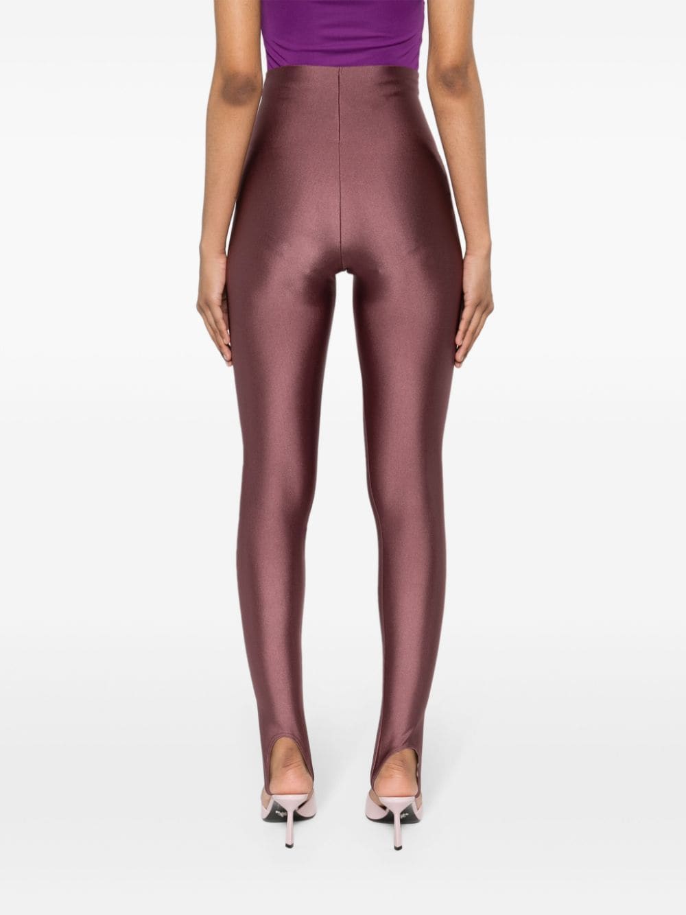 Shop The Andamane New Holly Stirrup Leggings In Purple