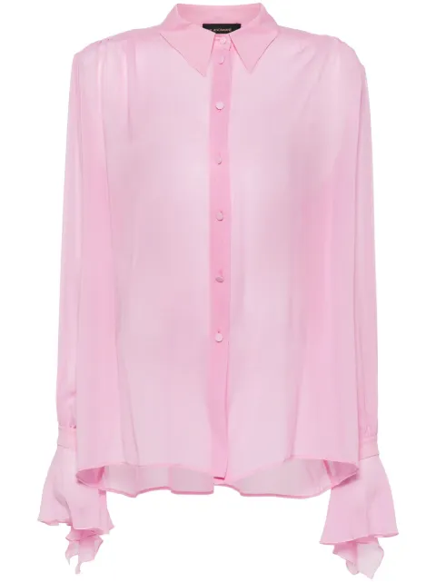 THE ANDAMANE camisa semitraslúcida Peony
