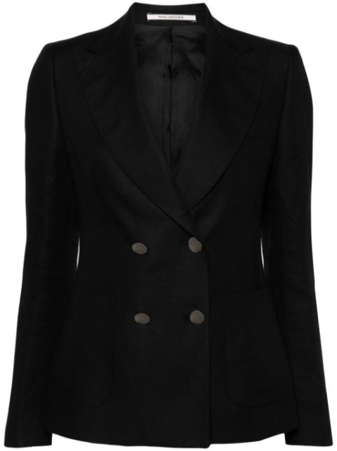 Tagliatore twill linen blazer Women