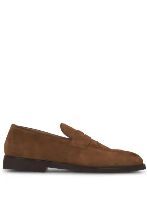 BRUNELLO CUCINELLI スエードローファー 35 Brunello Cucinelli スエード ローファー | ブラウン | FARFETCH JP