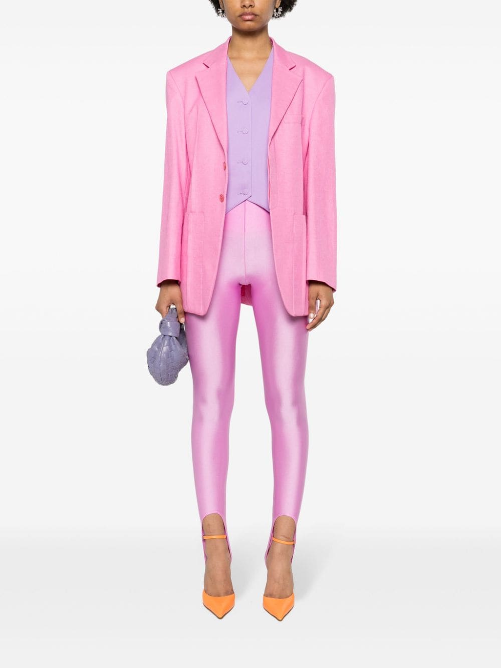 Shop The Andamane New Holly Stirrup Leggings In Pink
