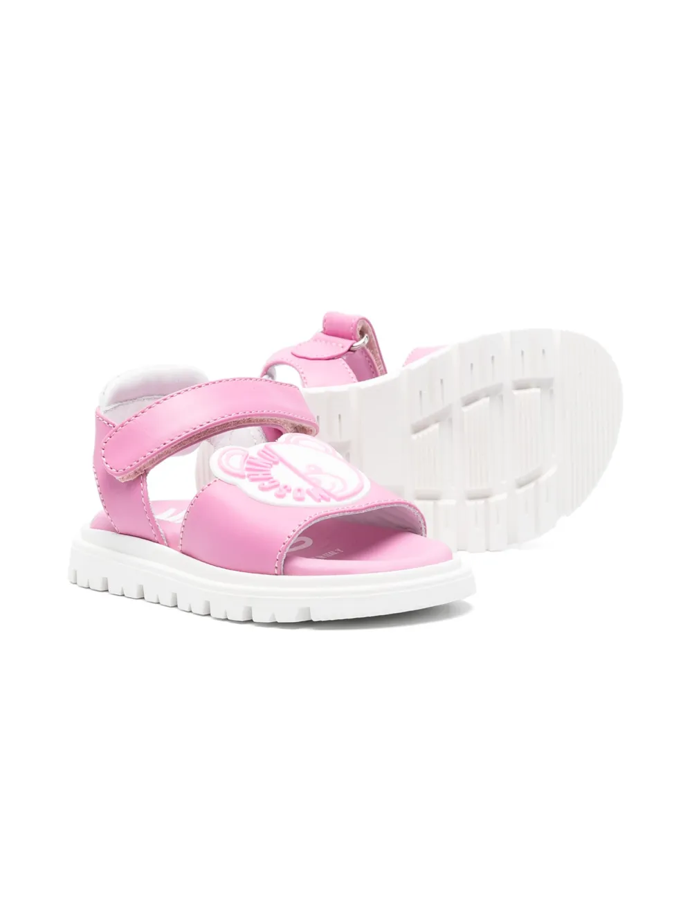 Moschino Kids Sandalen met teddybeerprint - Roze