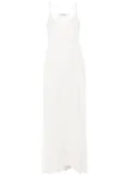 TWINSET sequinned georgette slip dress - White