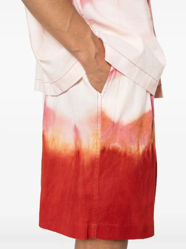 STORY mfg. Bridge Grapefruit Clamp-dye ショートパンツ | レッド