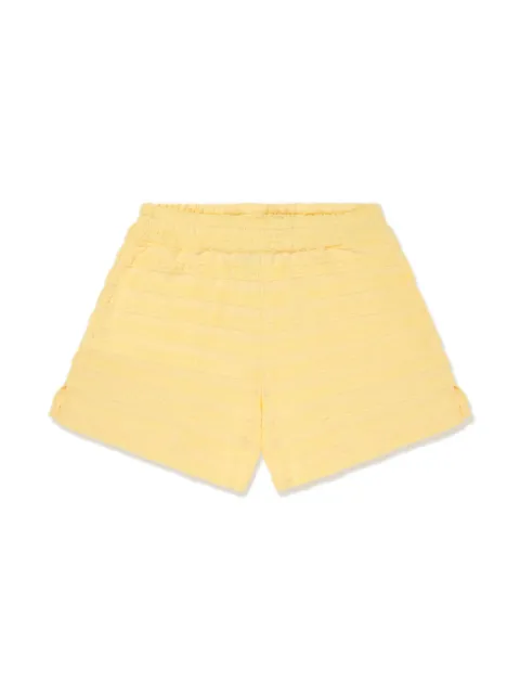Emporio Armani Kids logo-jacquard cotton-blend shorts 