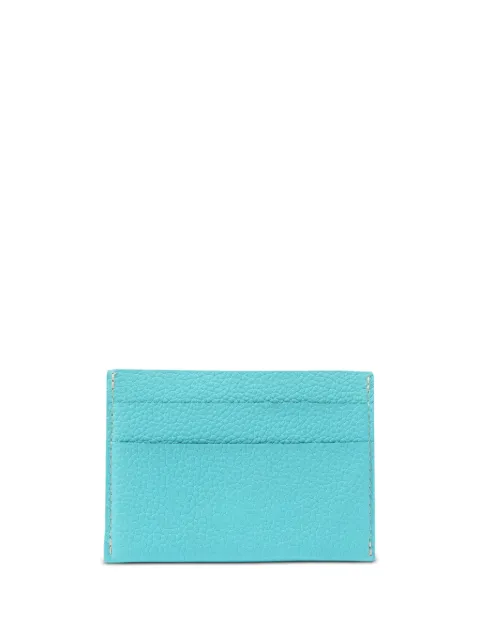 Sporty & Rich logo-embroidered leather cardholder AC981PA - 1