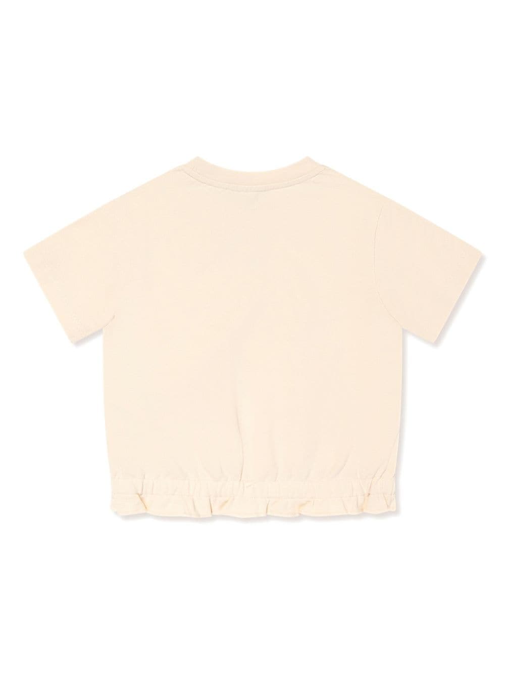 Shop Emporio Armani Mesh-pocket Cotton T-shirt In Neutrals