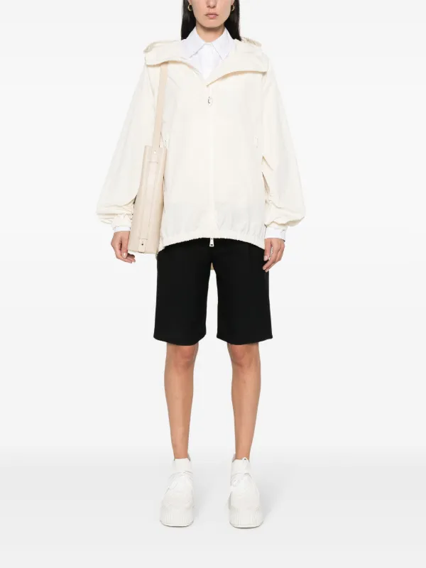 Moncler Euridice Hooded Bomber Jacket | Neutrals | FARFETCH