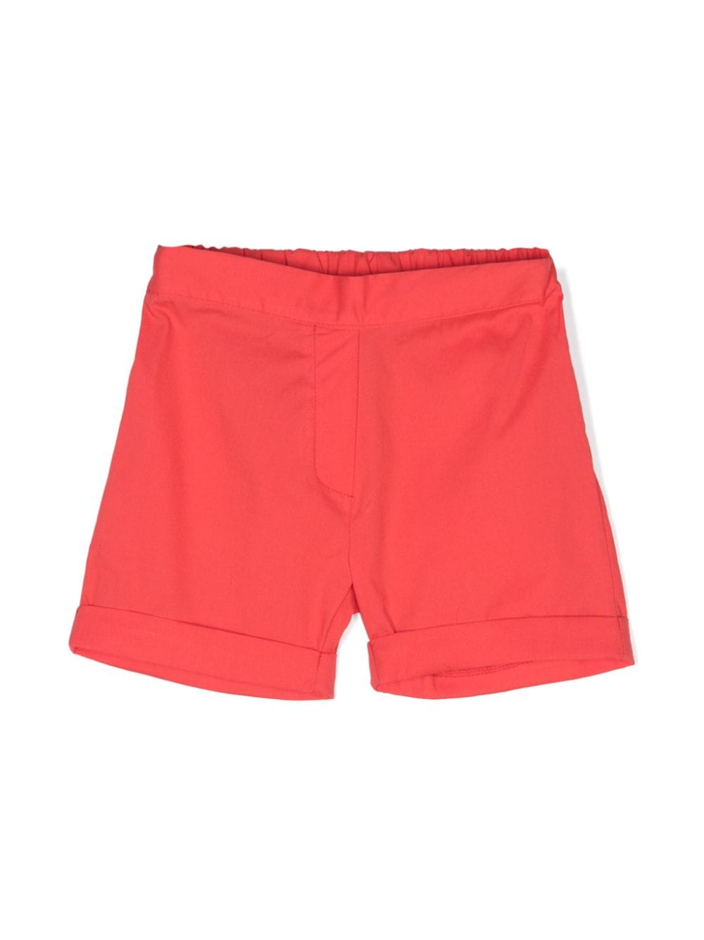 Siola Babies' Elasticated-waist Cotton Shorts In Red