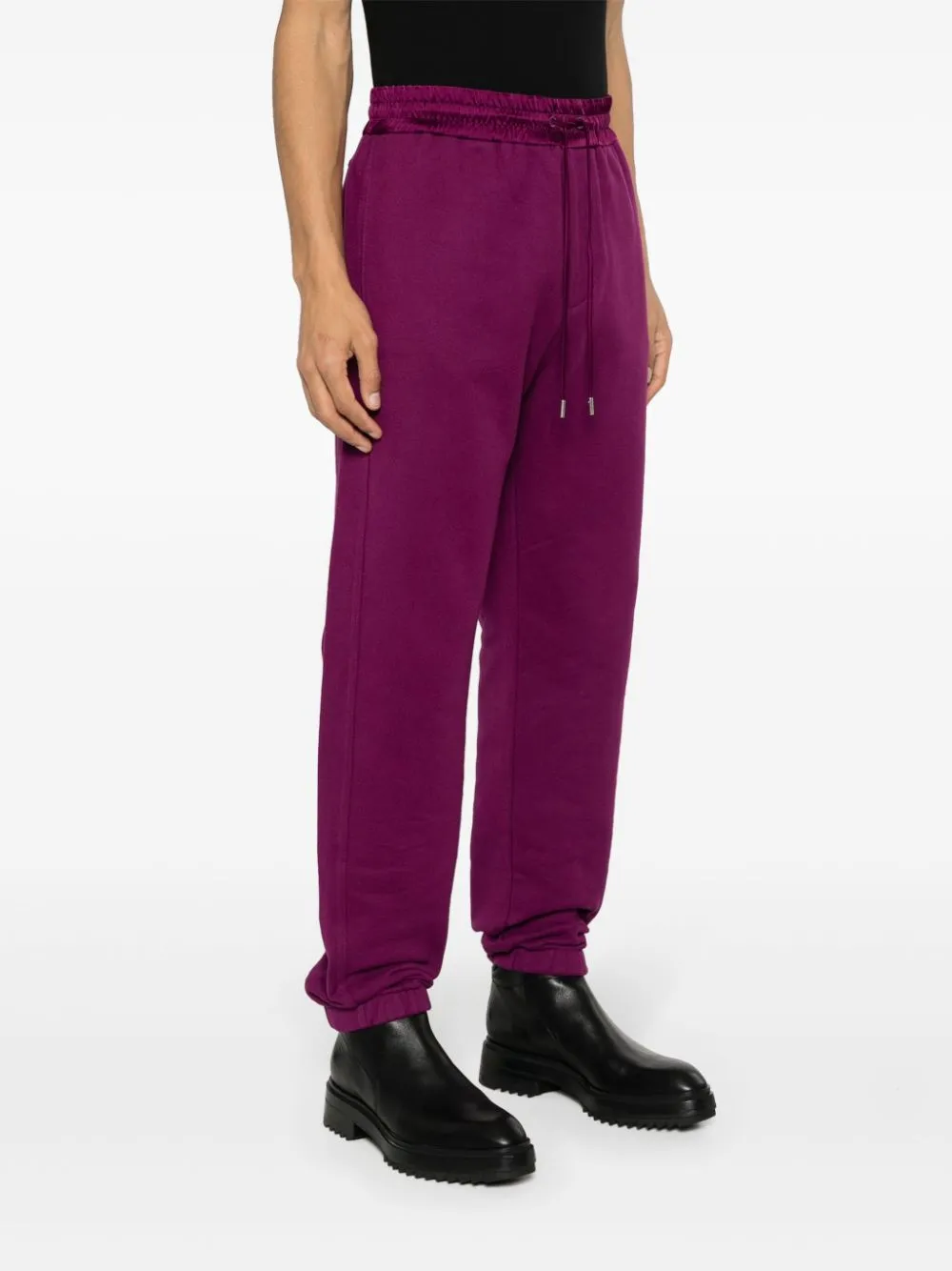 Saint Laurent Trainingsbroek met geborduurd logo Paars