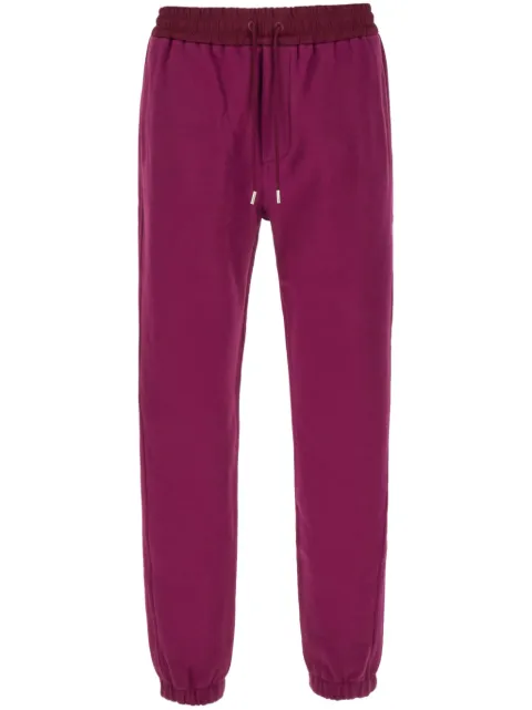 Saint Laurent embroidered-logo cotton track pants