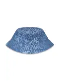 Emporio Armani Kids logo-print bucket hat - Blue