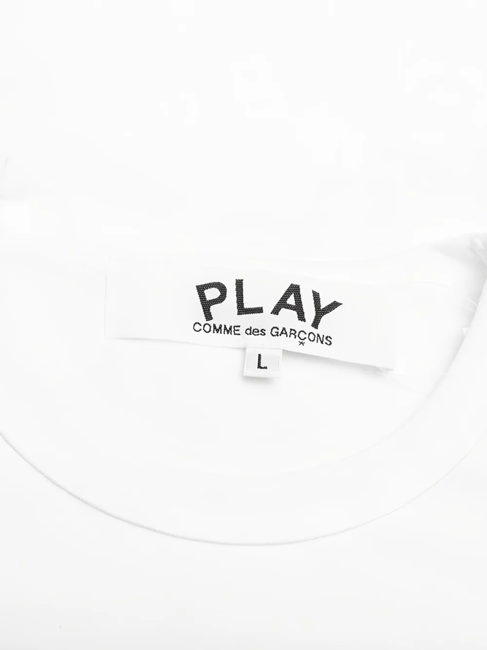 Comme Des Garçons Play T-shirt met hartprint Wit