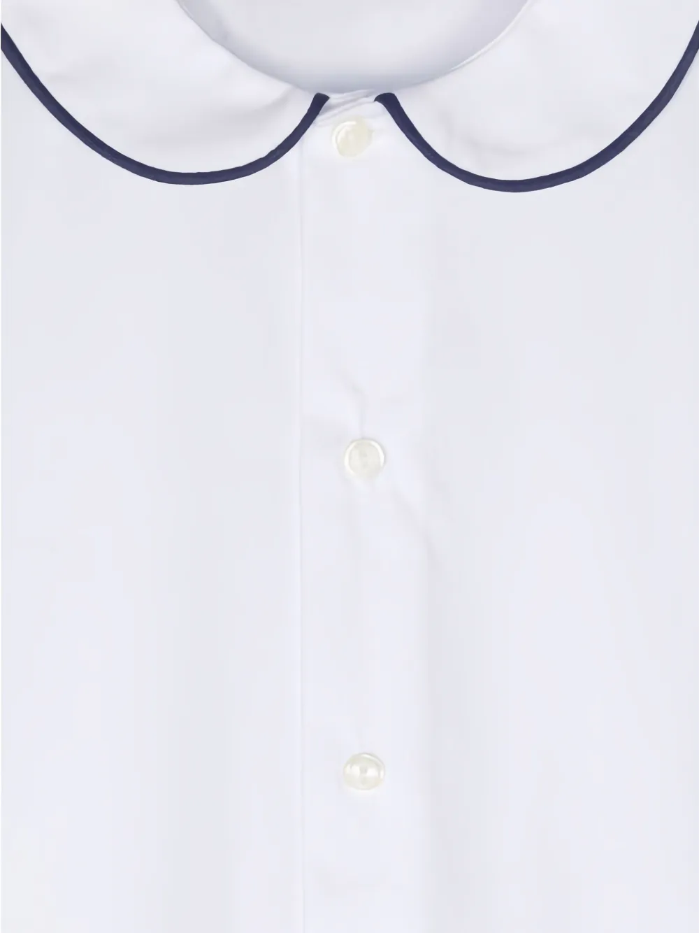 Siola Peter Pan-collar Buttoned Top In Black