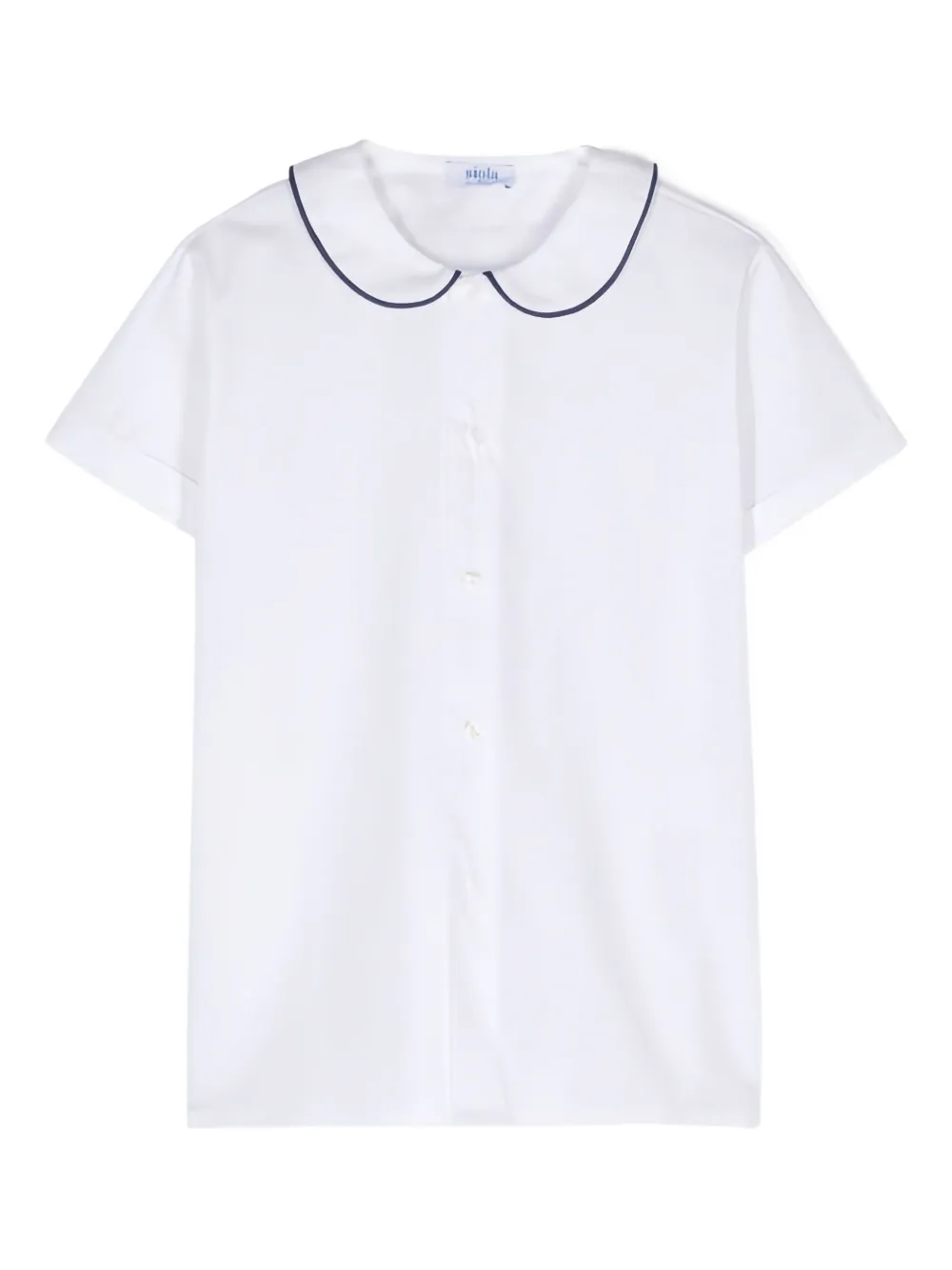 Siola Peter Pan-collar buttoned top - ホワイト Siola Peter Pan-collar buttoned top - ホワイト
