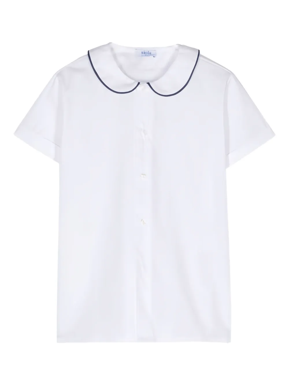Siola Peter Pan-collar buttoned top | White | Image 1