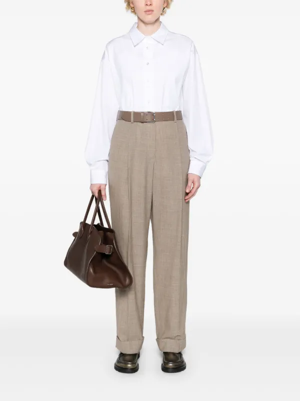 The Row Penna Cotton Shirt | White | FARFETCH