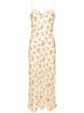 DÔEN Calsi floral-print midi dress - White