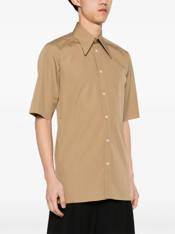 Maison Margiela オーバーサイズカラー シャツ | ブラウン | FARFETCH JP