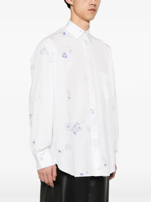 VETEMENTS グラフィック シャツ | ホワイト | FARFETCH JP
