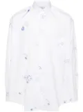 VETEMENTS graphic-print cotton shirt - White